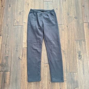 OCELE Dark Gray Fleece Lined Leggings OS (runs small)